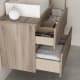 Mueble de baño con encimera de madera Zeus Bruntec detalle 1