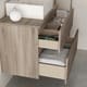 Mueble de baño con encimera de madera Zeus Bruntec detalle 1