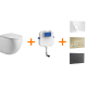 Pack inodoro + cisterna empotrada + pulsador Roundy Bruntec principal 0
