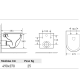 Pack inodoro + cisterna empotrada + pulsador Roundy Bruntec croquis 8