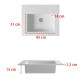 Lavabo encastrado Tabac Bruntec croquis 1