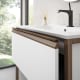 Mueble de baño con encimera de cargas minerales Icon Visobath detalle 6