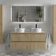 Conjunto mueble de baño Kira Salgar con lavabo sobre encimera principal 1