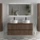 Conjunto mueble de baño Kira Salgar con lavabo sobre encimera principal 2