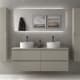 Conjunto mueble de baño Kira Salgar con lavabo sobre encimera principal 3