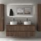 Conjunto mueble de baño Kira Salgar con lavabo sobre encimera ambiente 15