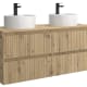 Conjunto mueble de baño Kira Salgar con lavabo sobre encimera detalle 6