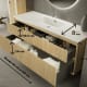 Conjunto de mueble de baño de madera maciza Alpes Bruntec croquis 7