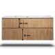 Conjunto de mueble de baño de madera maciza Alpes Bruntec croquis 10
