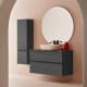 Conjunto mueble de baño con lavabo sobre encimera Deco Lux Sanchis principal 4