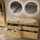 Mueble de baño madera maciza ranurada Alpes 9 Bruntec detalle 2