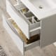 Mueble de baño con encimera de madera Landes Coycama detalle 4