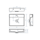 Lavabo suspendido Vega Bruntec croquis 4