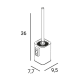 Escobillero de baño Slim Manillons Torrent croquis 6