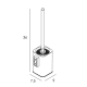 Escobillero de baño Slim Manillons Torrent croquis 6