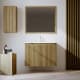 Conjunto de mueble de baño de madera maciza Alpes 14 Bruntec principal 0
