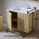 Conjunto de mueble de baño de madera maciza Alpes 14 Bruntec croquis 5