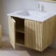 Conjunto de mueble de baño de madera maciza Alpes 14 Bruntec detalle 3