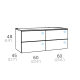 Mueble de baño Landes Coycama croquis 7