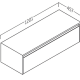 Mueble de baño Lambda con encimera de madera Coycama croquis 17
