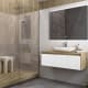 Mueble de baño Lambda con encimera de madera Coycama principal 4