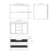 Conjunto de mueble de baño Soho Bruntec croquis 6
