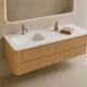 Conjunto de mueble de baño con lavabo Solid Surface Duna Bruntec detalle 10