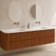 Conjunto de mueble de baño con lavabo Solid Surface Duna Bruntec principal 4