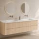 Conjunto de mueble de baño con lavabo Solid Surface Duna Bruntec principal 2