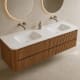 Conjunto de mueble de baño con lavabo Solid Surface Duna Bruntec ambiente 15