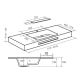 Lavabo suspendido Miami Bruntec croquis 5