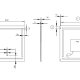 Espejo de baño con luz LED Luna gris Viena Ledimex croquis 5