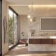 Espejo de baño con luz LED Luna gris Viena Ledimex ambiente 4