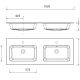Conjunto mueble de baño Runa Salgar croquis 17