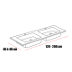 Lavabo encastrado Miami Bruntec croquis 1