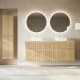Mueble de baño madera maciza ranurada Alpes 9 Bruntec principal 1