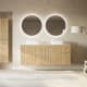 Mueble de baño madera maciza ranurada Alpes 9 Bruntec principal 1