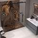 Platos de ducha de resina decorados Design 3D Madera 2 Bruntec ambiente 1