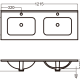 Lavabo encastrado Onix Bruntec croquis 9