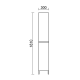 Columna de baño Infinity Salgar croquis 3