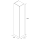 Columnas de baño Bequia Salgar croquis 9