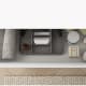 Mueble de baño MDF lacado con encimera de madera Vilma Bruntec detalle 4