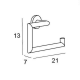 Toallero anilla grande de baño Eco 6500 Manillons Torrent Croquis 4