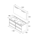 Conjunto mueble de baño Attila Salgar croquis 14