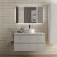 Conjunto mueble de baño Kira Salgar con lavabo sobre encimera principal 3
