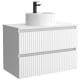 Conjunto mueble de baño Kira Salgar con lavabo sobre encimera detalle 9