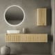 Mueble de baño madera maciza con encimera de madera Alpes 20 Bruntec principal 1