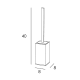 Escobillero de baño Sintor Manillons Torrent croquis 1