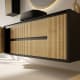 Mueble de baño con encimera de madera maciza Alpes 13 Bruntec detalle 4