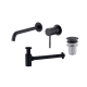 Pack Grifo de lavabo empotrado Monza + Válvula click-clack + Sifón visto redondo de Imex principal 1